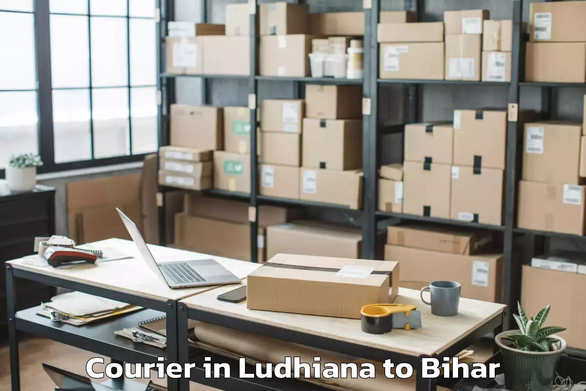 Ludhiana to Lauria Nandangarh Courier